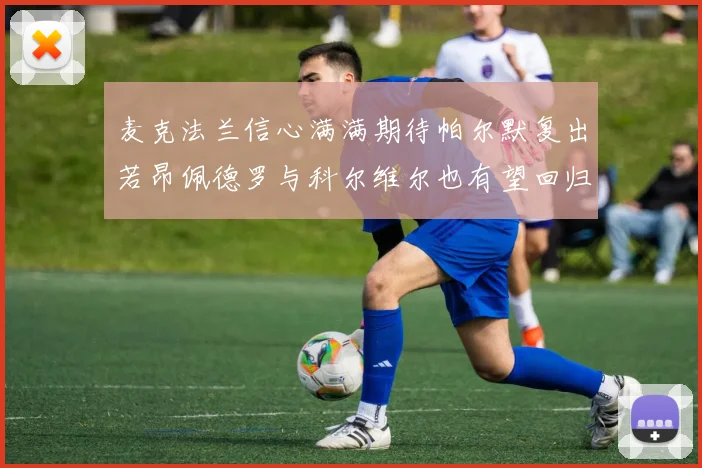 麦克法兰信心满满期待帕尔默复出若昂佩德罗与科尔维尔也有望回归